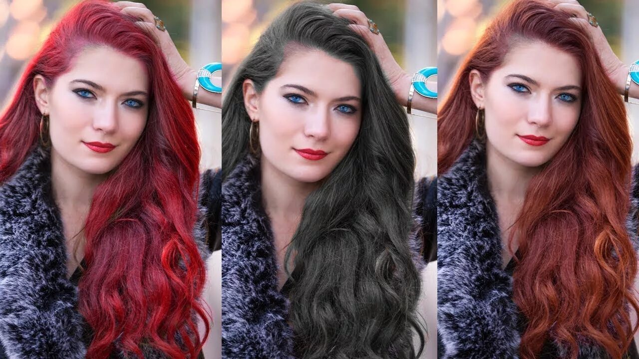 Посмотреть как будет выглядеть цвет волос How to Realistically Change Hair Color in Adobe Photoshop Photoshop Image Retouc