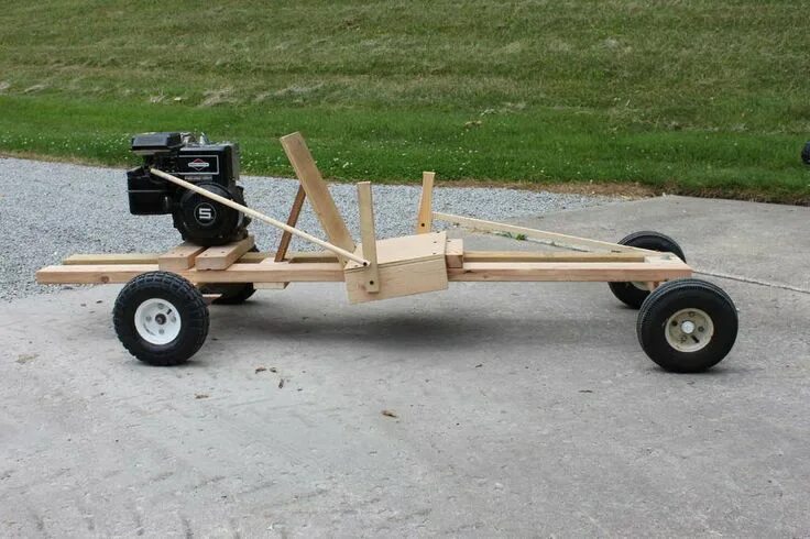 Посмотреть как сделать самодельную Homemake Wooden GoKart 2.0 Wooden go kart, Diy go kart, Wooden