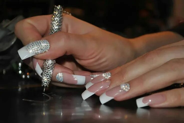 Посмотреть наращивание ногтей фото Pin by Pauline Dunne on Beautiful nails Nail designs, Rhinestone nails, Nails de