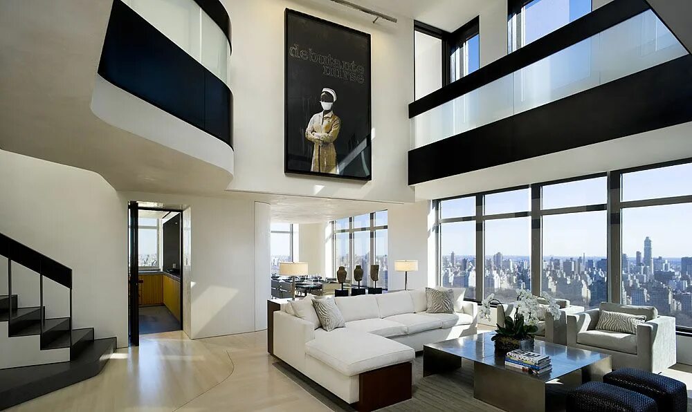 Посмотреть пентхаус в уфе двухэтажный дом варианты Penthouses_Central_Park_West_Penthouse_Duplex_Manhattan_New_York_world_of_archit