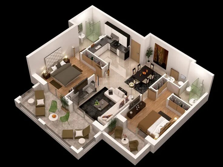 Посмотреть планировку квартиры онлайн Find the best global talent. House floor plans, 3d house plans, Model house plan