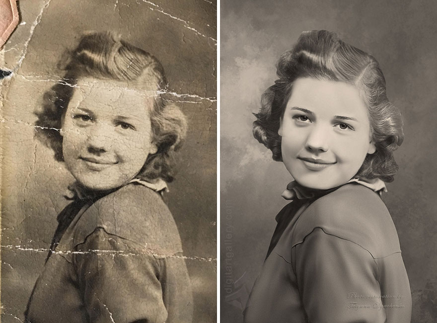 Посмотреть старые фото вк I Use My Photoshop Skills To Restore Vintage Photographs (23 New Pics) Photo res