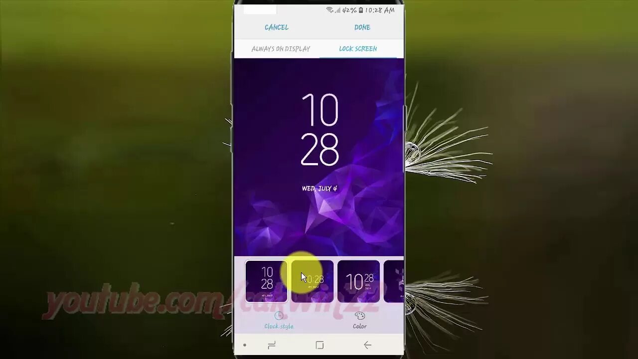 Поставить фото на экран блокировки самсунг Samsung Galaxy S9 : How to Change Lock screen clock style (Android Oreo) - YouTu