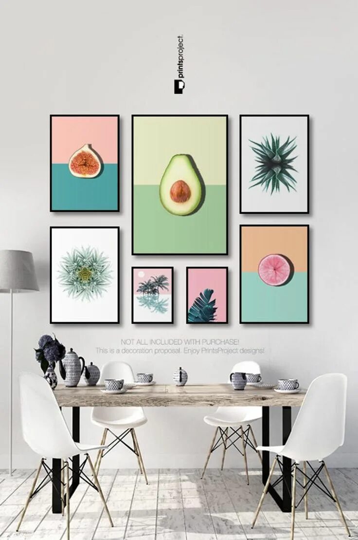 Постеры на стену для интерьера своими руками Avocado Print, Tropical Fruit, Kitchen Wall Decor, Printable Art, Half Slice, Mo