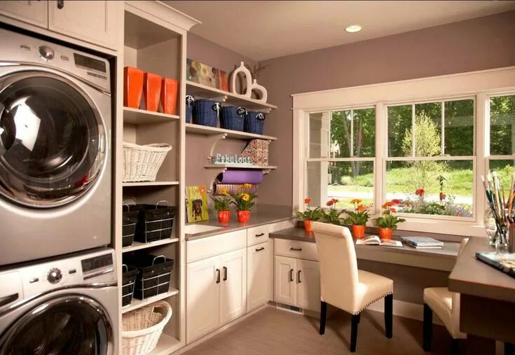 Постирочная комната в частном доме фото 10 Small Laundry Room Ideas to Feel Spacious Inside - ARCHLUX.NET Modern laundry