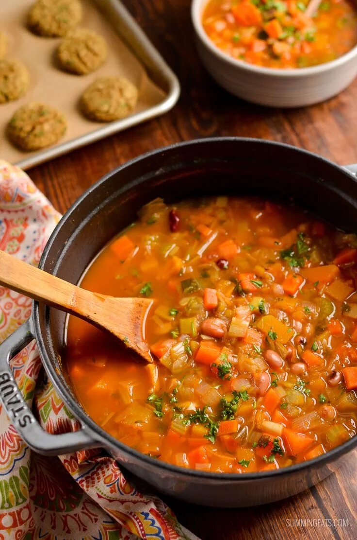 Постная еда рецепты с фото простые Syn Free Vegetable and Bean Stew - A perfect hearty filling dish to serve on a c