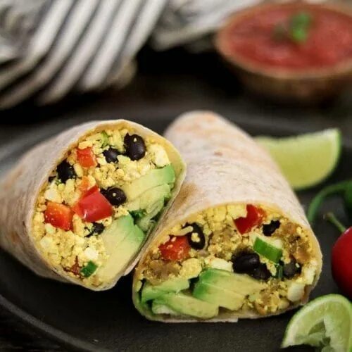 Постный завтрак рецепты с фото простые Vegan Breakfast Burrito Recipe Vegan breakfast burrito, Vegetarian breakfast rec