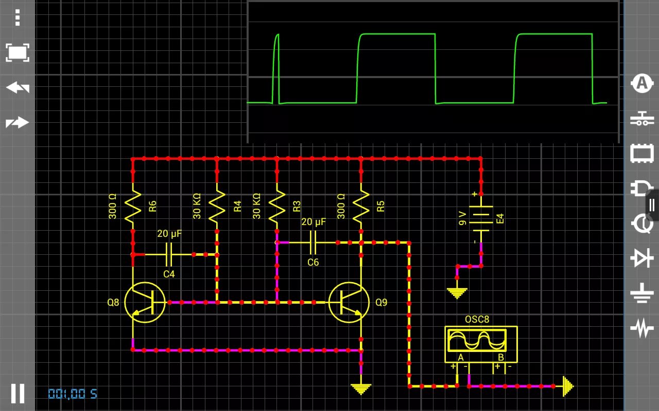 Построение электрических схем онлайн 3 симулятора электрических цепей на Андроид - Diodnik