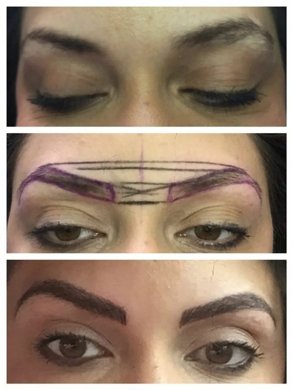 Построение эскиза бровей в перманентном макияже Microblading, la técnica beauty para unas cejas perfectas Maquillaje permanente 