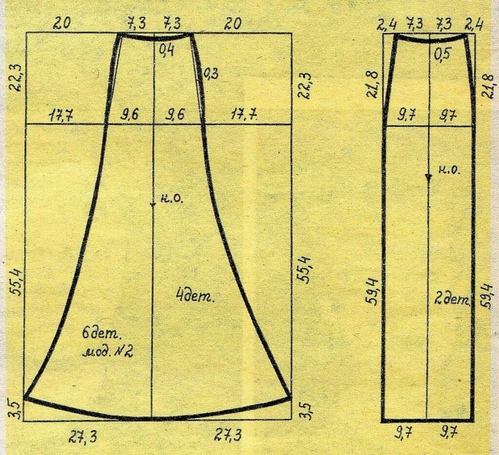Построение выкроек юбки годе Юбки своими руками с выкройками: как кроить и сшить для начинающих