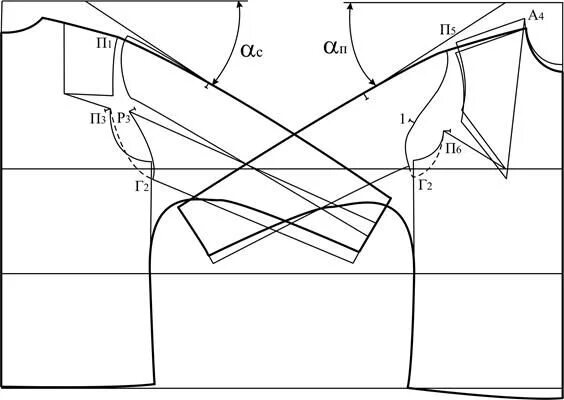 Построение выкройки блузки с цельнокроеным рукавом Характеристика конструкций изделий с цельнокроеными рукавами
