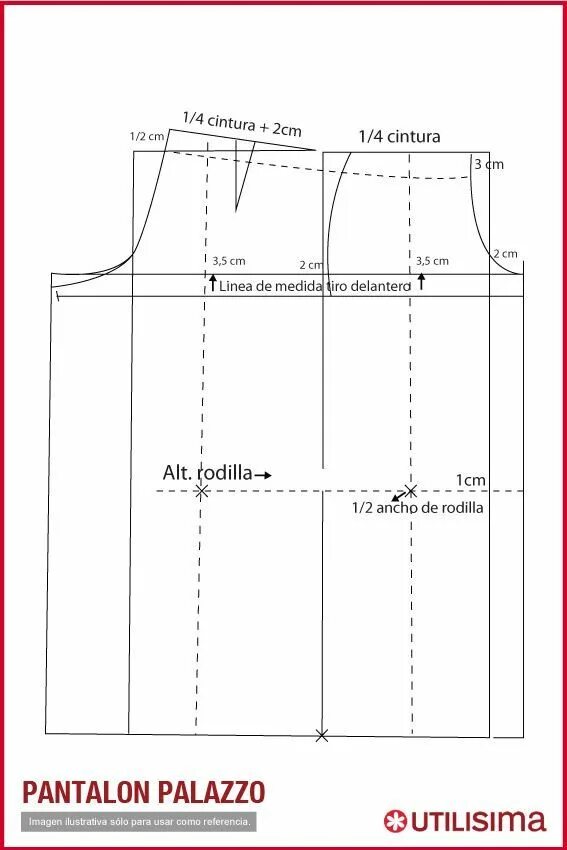 Построение выкройки брюк женских палаццо Como Hacer un Pantalon Palazzo - Escuela de costuras en 2020 Patrones de costura
