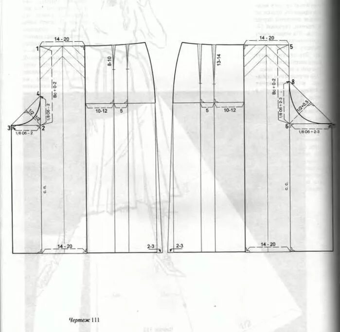 Построение выкройки брюк женских палаццо Российский Сервис Онлайн-Дневников Jacket pattern sewing, Blouse pattern sewing,