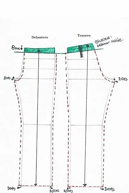Построение выкройки брюк женских палаццо Yo y mi otra Yo: Pantalón Palazzo desde molde base Patrones de costura, Hacer pa
