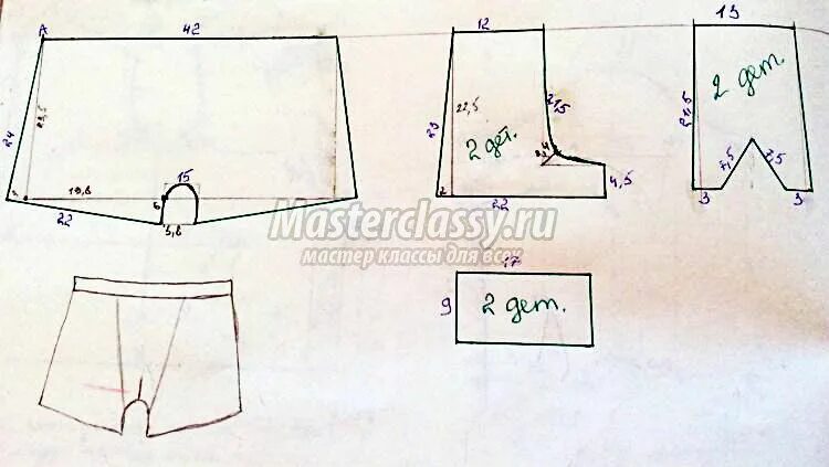 Построение выкройки детские боксеры мастер класс Asma Bailouni adlı kullanıcının sewing panosundaki Pin Dikiş, Erkek giyim, Şort