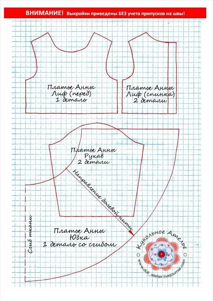 Построение выкройки для куклы Пин от пользователя Виктория Чикалиди на доске выкройки Выкройки, Детские куколь