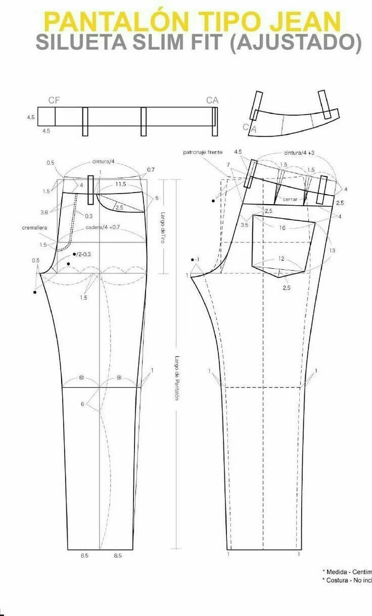 Построение выкройки джинсов женских Pin by Miss. Ghost 고스트 부인 on patrons Pants sewing pattern, Pants pattern, Fashio