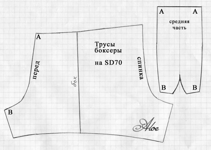 Построение выкройки мужских боксеров Выкройка мужских трусов Patrones de costura, Patrones, Costura