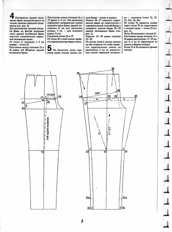Построение выкройки мужских брюк начинающих Выкройки Шитье для начинающих, Выкройки, Шитье