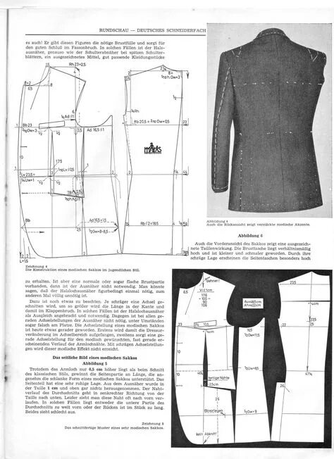 Построение выкройки мужского пальто 220 Schnitttechnik-Ideen in 2021 schnittchen, rundschau, schnittmuster