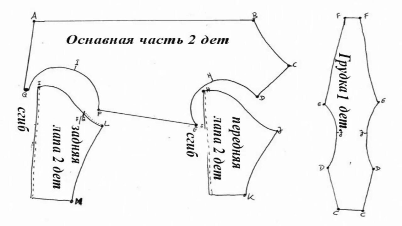 Построение выкройки одежды для собак средних пород Комбинезон для собаки! Одежда для собак своими руками выкройки! Выкройка комбине