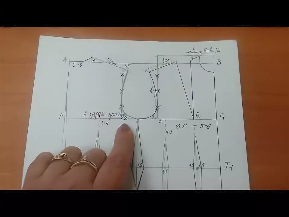 Построение выкройки основы 10 мерок бесплатно Построение чертежа платья . Урок № 27 - YouTube Выкройки, Шитье, Раскрой