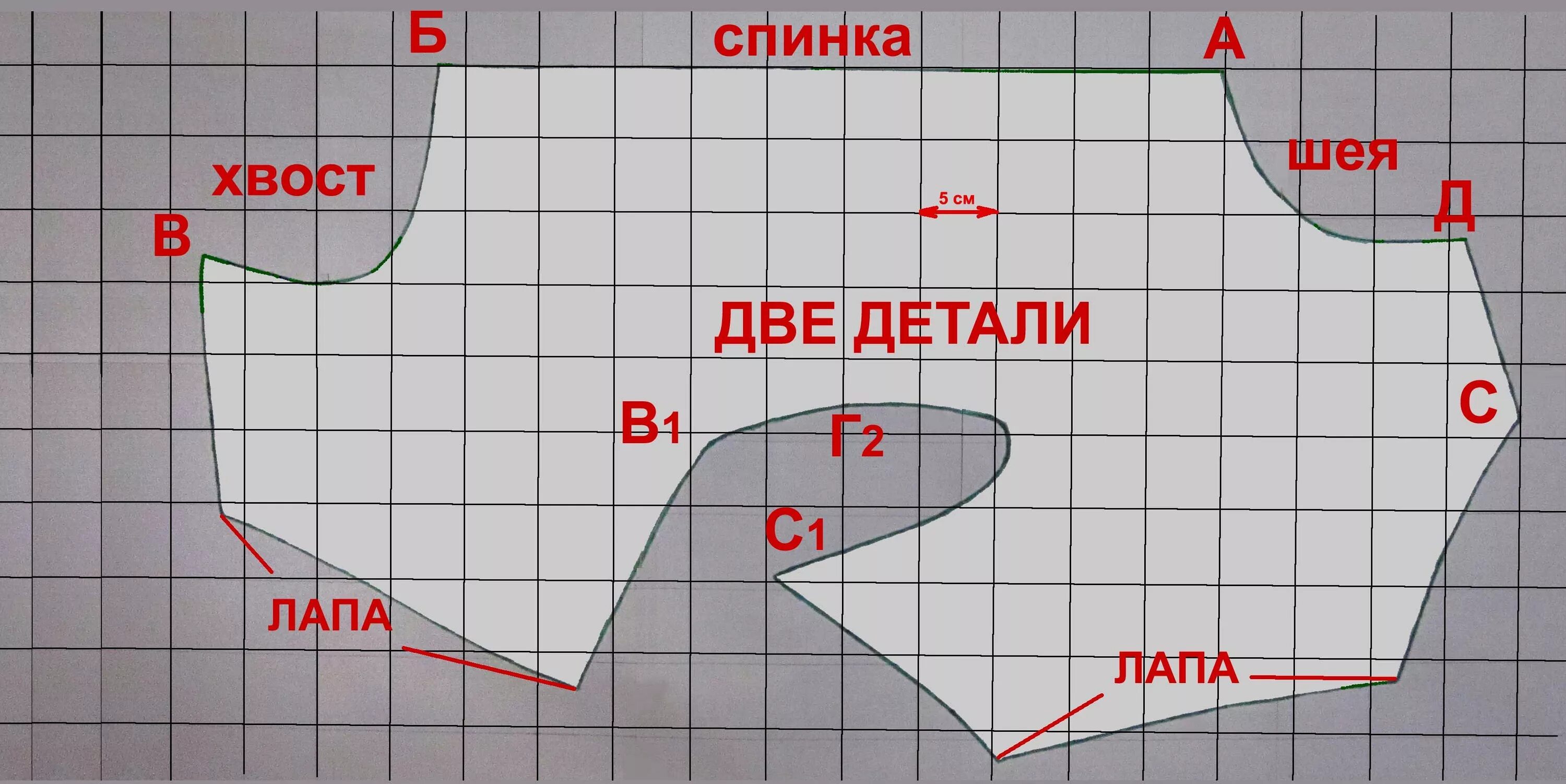 Построение выкройки основы одежды для собак Выкройка комбинезонов для собак