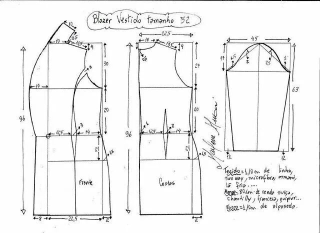 Построение выкройки пальто женского Элегантный блейзер. Идея и выкройка Интересный контент в группе Платья. Шитье, в