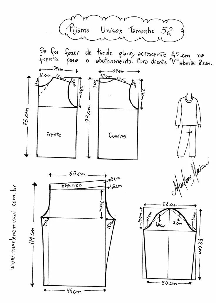 Построение выкройки пижамы женской T shirt sewing pattern, Pajama pattern, Shirt sewing pattern