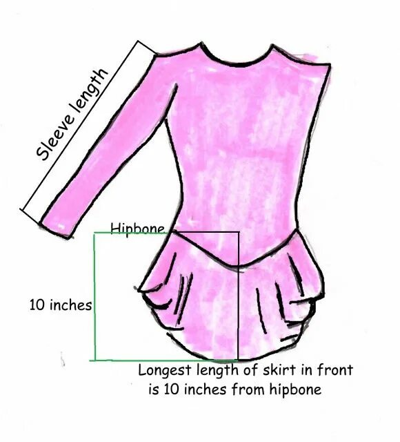 Построение выкройки платья для фигурного катания Joanie&#39;s Figure Skating Boutique of Newfoundland, Canada-Figure Skating Dres