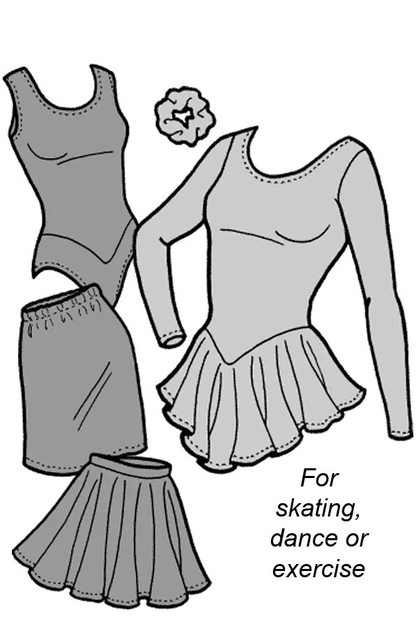 Построение выкройки платья для фигурного катания 517 - Women’s Crystal Lake Skating Outfit Skating outfits, Skating dress pattern