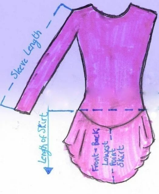 Построение выкройки платья для фигурного катания Fantastic info on measuring to assure custom fit! Joanie's Figure Skating Boutiq