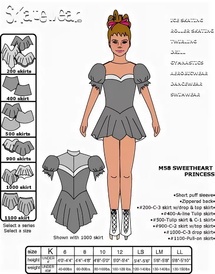 Построение выкройки платья для фигурного катания Sweetheart Princess - ice skating dress pattern Skating dress patterns, Ice skat