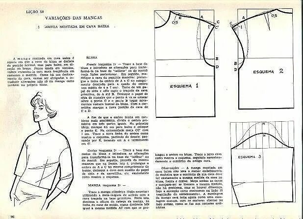Построение выкройки рукава блузки Фотография Выкройки, Рукав, Моделирование