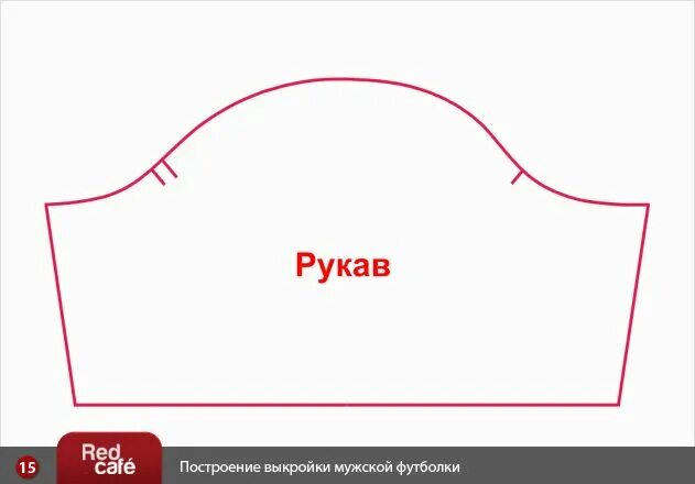 Построение выкройки рукава футболки Построение выкройки мужской футболки RedCafe.ru Выкройки, Футболки