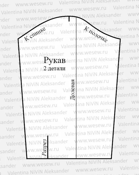 Построение выкройки рукава рубашки Базовая выкройка детской рубашки Рукав