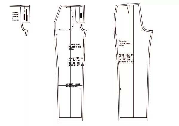 Построение выкройки самых простых школьных брюк Выкройки брюк мальчик 140