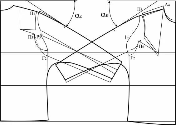 Построение выкройки цельнокройным рукавом Характеристика конструкций изделий с цельнокроеными рукавами