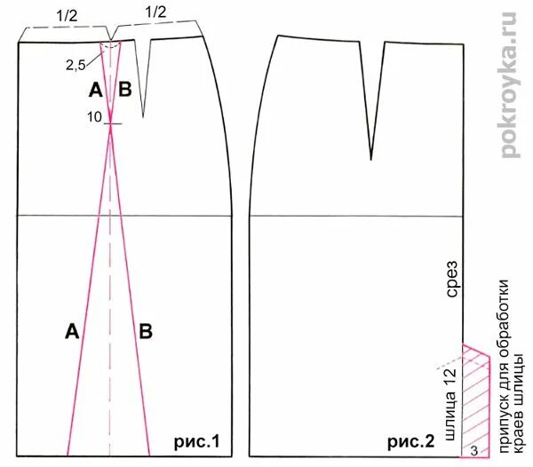 Построение выкройки юбки карандаш с разрезом спереди Выкройка юбки с двумя встречными складками "ножницы" в 2020 г (с изображениями) 