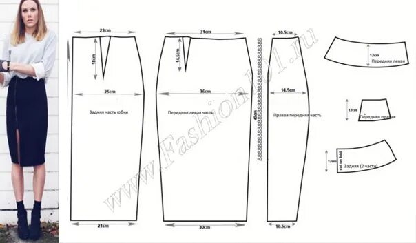 Построение выкройки юбки карандаш с разрезом спереди Вопросы по заказам Швея в Ижевске ВКонтакте