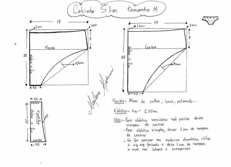 Построение выкройки женских трусиков Пин от пользователя Majo Ledesma на доске costura/moldes Выкройки, Женская выкро