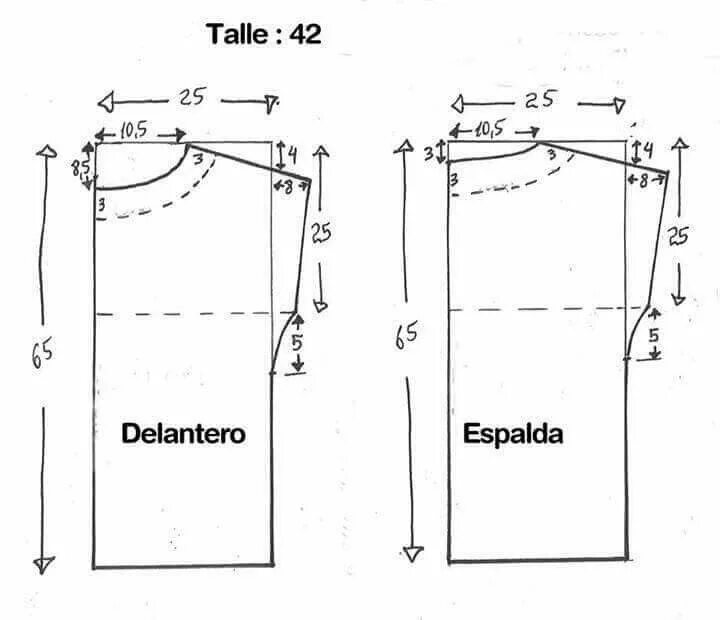 Построение выкройки женской футболки Пин от пользователя Hans22 на доске Pola Выкройки для шитья, Выкройки, Выкройки 