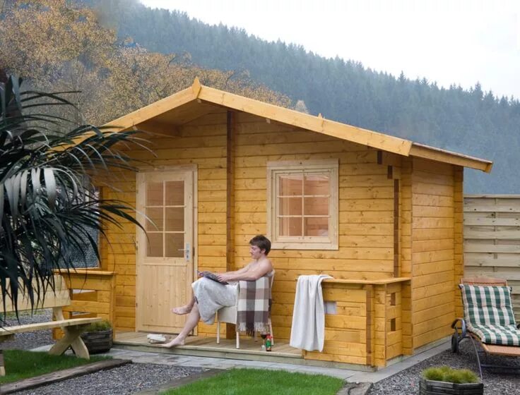 Построить баню фото 12 Sauna-Häuschen, die in keinem Garten fehlen dürfen homify Saunahaus, Sauna, G