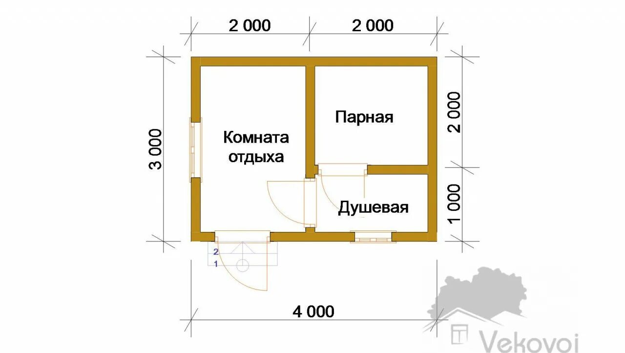 Построить баню своими руками из пеноблоков планировки Баня из бруса 3 на 4 с крыльцом под ключ и усадку готовые проекты от Vekovoi.ru