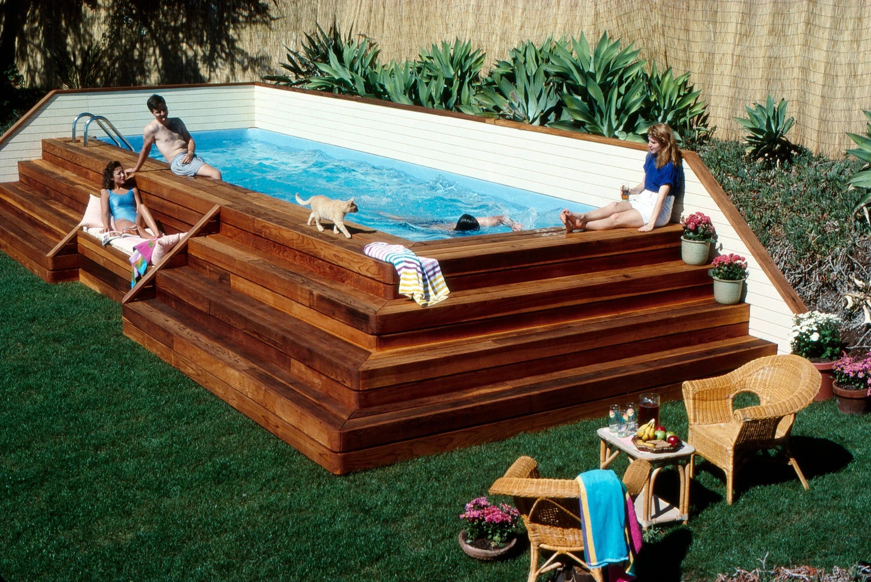 Построить бассейн на даче своими руками Above Ground Lap Pool DIGITAL Plans DIY Build Your Own Swimming Pool - Etsy In g