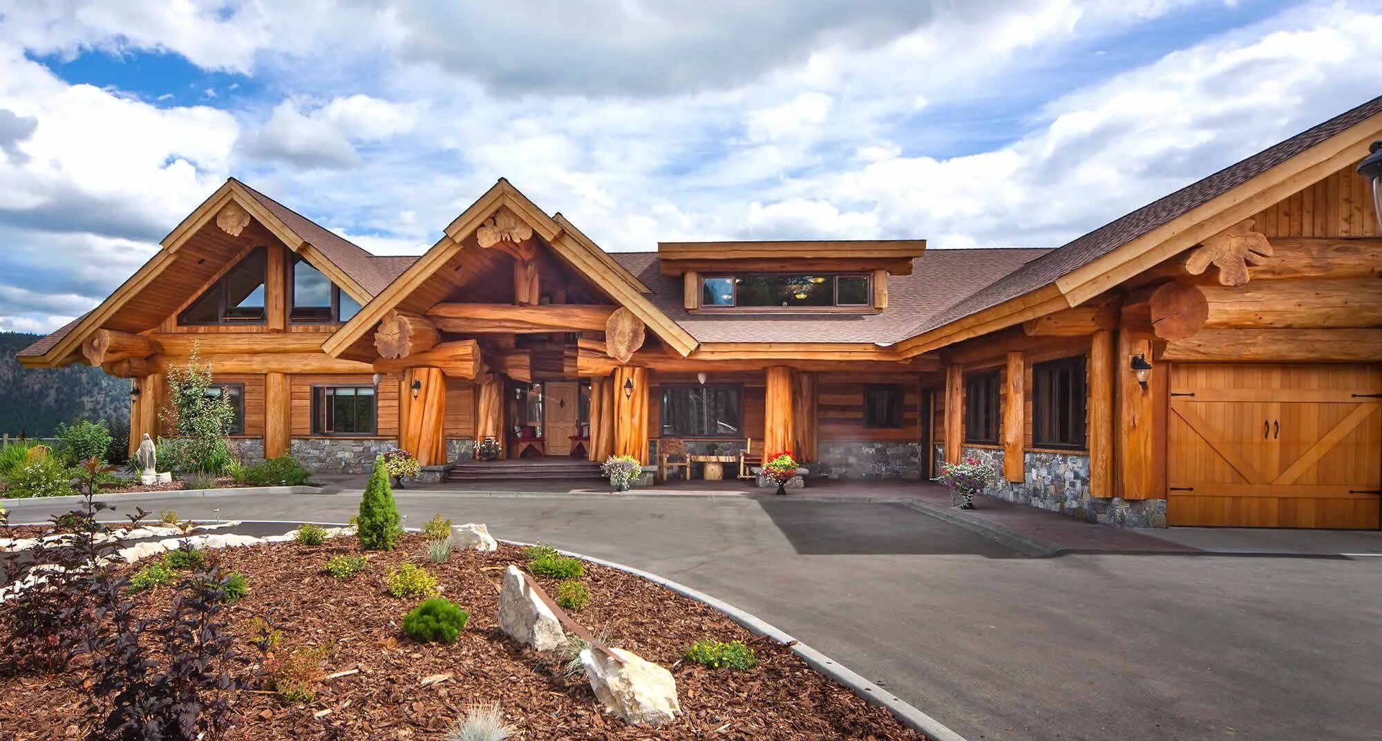 Построить дом из дерева фото Log homes, Cedar log, Log home decorating