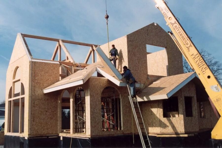 Построить дом из панелей фото Structural Insulated Panels vs. Conventional Framing Structural insulated panels