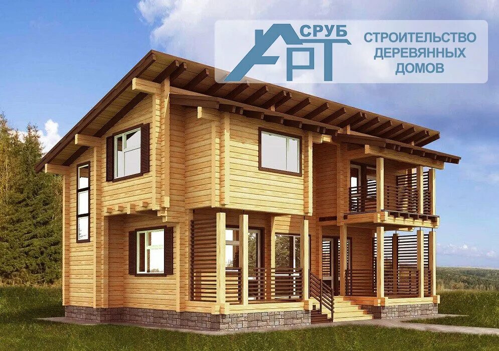 Построить дом под ключ цена фото Panorama: ArtSrub, construction of country houses and cottages, Arkhangelsk, Tro