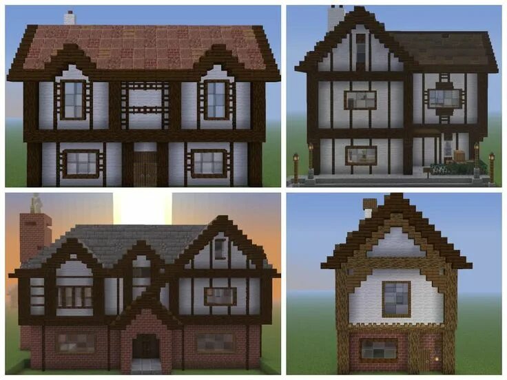 Построить дом в майнкрафте чертежи Cool Minecraft Village Houses(2024) マ イ ン ク ラ フ ト の 建 物, ミ ニ チ ュ ア ド-ル ハ ウ ス, 建 