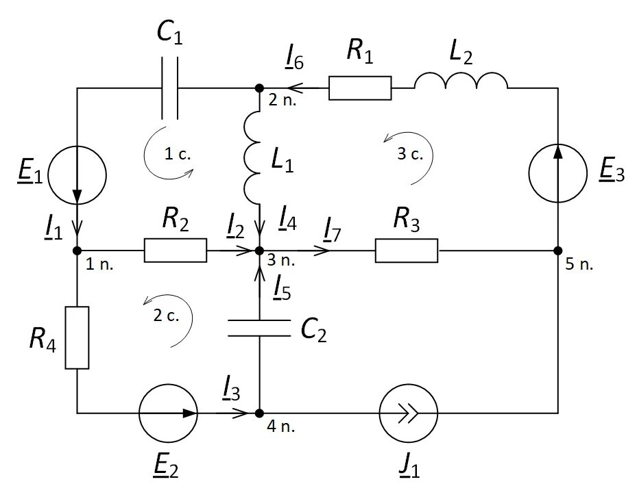 Построить электрическую схему Calculation of electrical circuits according to Kirchhoff's laws FaultAn.ru